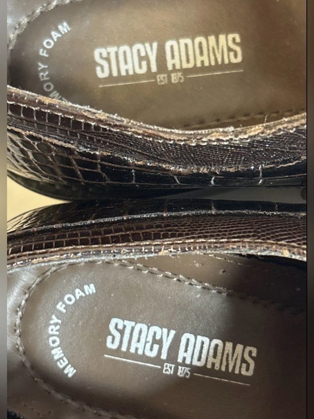 STACY ADAMS MENS DRESS SHOES STYLE(24985-249) SIZE 10M